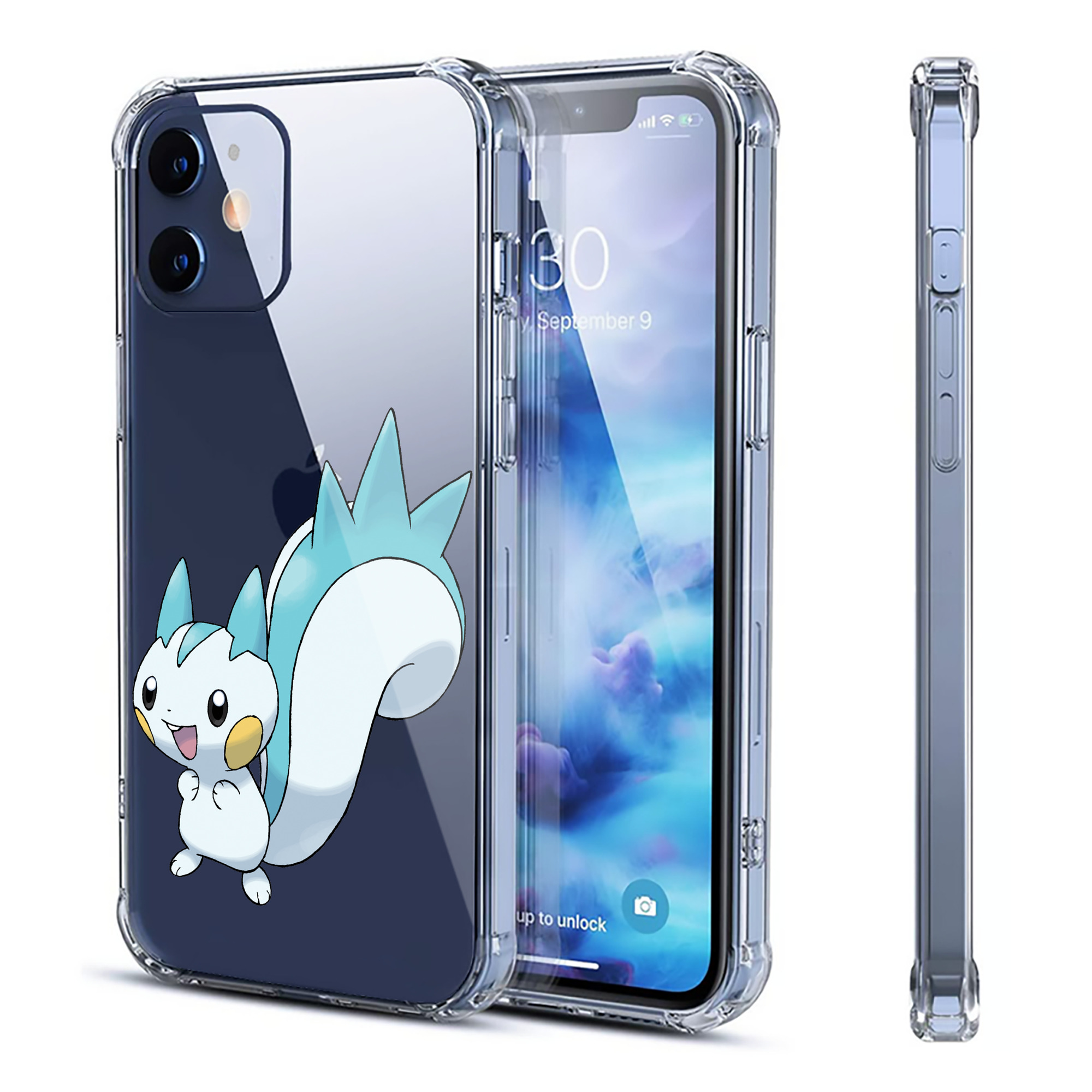 （画像用） ポケットモンスター Pokémon 【iPhone 12シリーズ対応】透明スマホケース（クリアソフトケース）